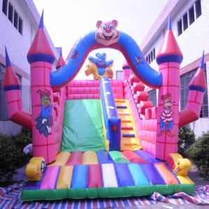 Customize Inflatable Jumping Castle With Slide Children Inflatable Bouncer PVC Tarpaulin