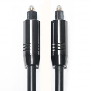 Toslink Optical Audio Cable OD5.0 Black Aluminum Alloy Optical PVC plated gold Ports Cost Performance For Home Soundbar