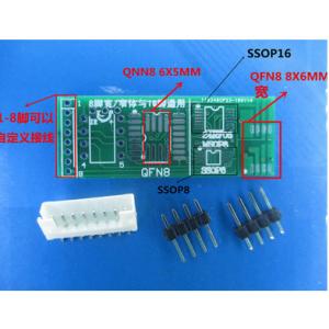 QFN8 TO DIP8 CNV-QFN8-DIP programmer adapter sockets  with DFN8 MLF8 size 8*6mm