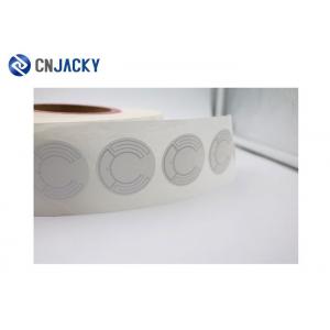 Multi Sized Coated Paper RFID NFC Sticker Label 13.56 MHz Working Frequency