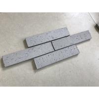 China Grey Color M25340 Split Face Brick Tiles For Exterior With Rough Surface on sale