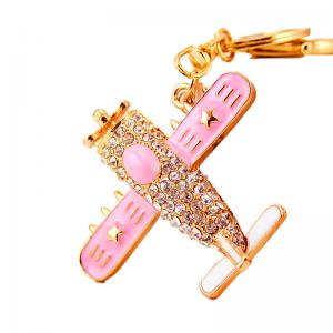 Alloy  Helicopter Key Chain Ornaments Light Metal Pendant For Women bags