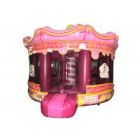 China Round inflatable jumping house Merry-go-round inflatable bouncer inflatable princess bouncy castle on sale
