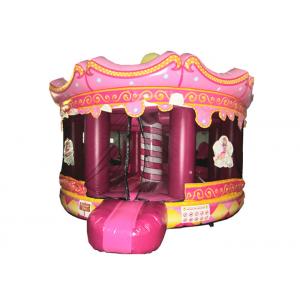 China Round inflatable jumping house Merry-go-round inflatable bouncer inflatable princess bouncy castle supplier