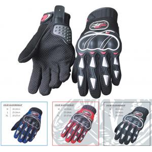 Microfiber Leather Motorcycle Riding Gloves Grey Insulated Motorcycle Gloves