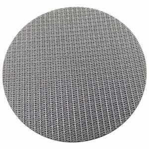 SS Wire Mesh Disc Micron Mesh Screen Good Air Permeability