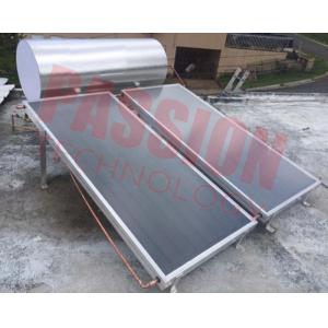 China 250 L Thermosyphon Blue Titanium Solar Home Heating System With Stainless Steel Bracket supplier