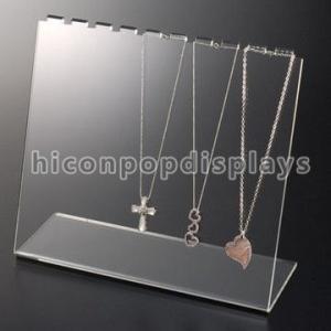 China Counter Necklace Acrylic Jewelry Holder Retail Merchandising Fixtures supplier