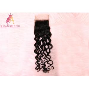 China Raw Italian Wave With 4*4 Lace Front Closure 100% Virgin Human  Hair supplier
