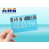 CR80 Size Clear transparent business card RFID with black magnetic stripe