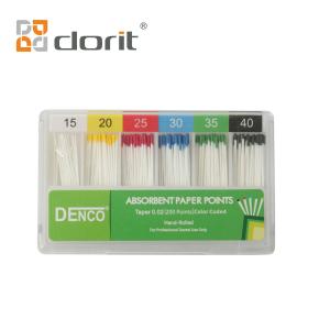 China CE ISO Gutta Percha Paper Points Dentsply Taper Color Other Dental Equipment supplier