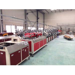 China Plastic PVC marble wall corner lines making machine transfer print machine production line supplier