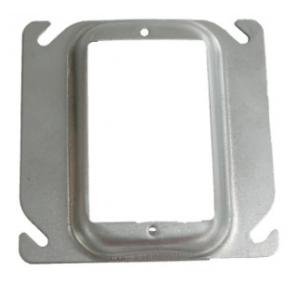UL Electrical Square Type Steel Conduit Junction Box Cover 0.6mm 0.8mm Thickness