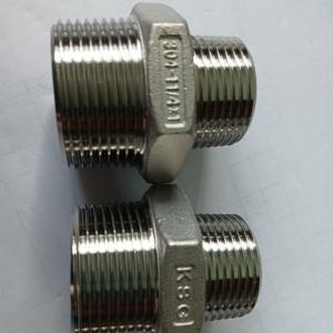 China AISI 304 MSS SP-114 CL1000 Stainless Steel Cast Threaded Hexagon Reducing Nipple supplier