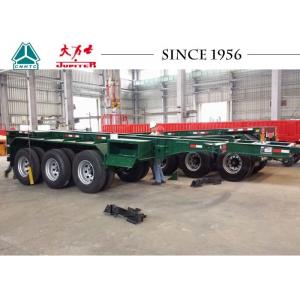 China Heavy Duty 20 FT 3 Axle Skeletal Container Trailer With High Transport Efficiency supplier