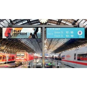 China Exhibición estirada señalización del borde de estante del LCD de la barra de Media Player Digital wholesale