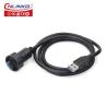 China CNLINKO USB 3.0 High Speed Data USB Cable Connector IP68 Waterproof Circular USB Port Plug Connector wholesale