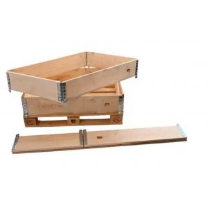 China Customized Dimension Crate Box Wooden Foldable Standard Pallet Collars supplier