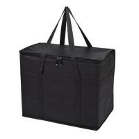 China Black Reusable Insulated Grocery Shopping Bags For Food Transport Storage on sale