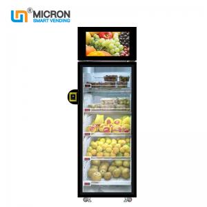 China Smart Fridge grab and go Vending Machine With Electrical Lock card reader to open the door fruit and vegitable supplier