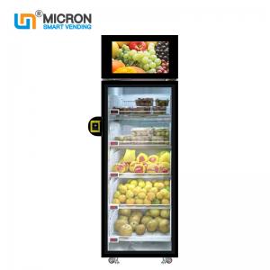 Smart Fridge grab and go Vending Machine With Electrical Lock card reader to open the door fruit and vegitable