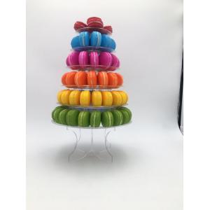 Clear Macaron Display Tower Transparent Recyclable Plastic 10 Tier For Wedding Party