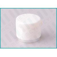 China White 20mm Flip Top Caps , Lotion Dispenser Flip Top Lid With Silver Line on sale