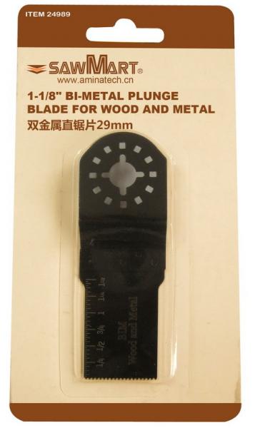 1-1/8 in. Bi-metal Oscillating Multi-Tool plunge blade for wood and metal
