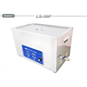 China Stainless Steel 30L Ultrasonic Cleaning Machine With Brass Drainage LS - 30P supplier