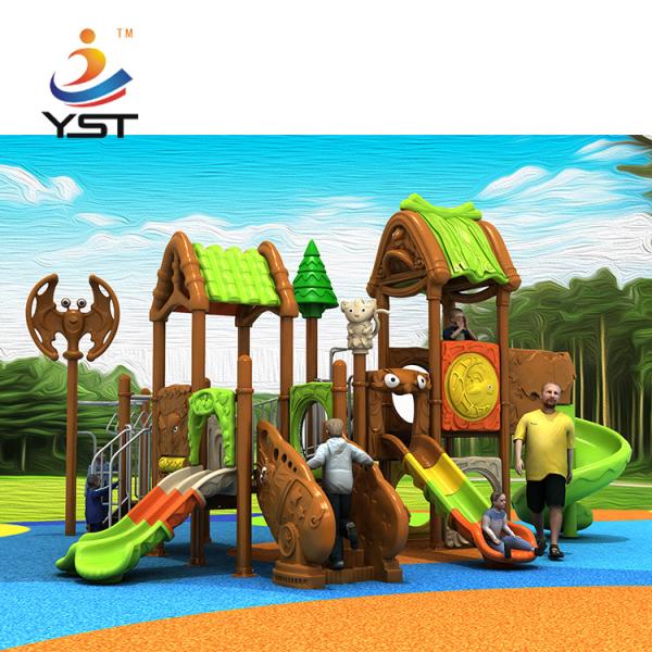 Kindergarten Childrens Plastic Slide , Durable Toddler Swing And Slide Set