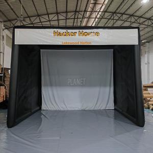 Heavy Duty Inflatable Golf Simulator Enclosure Air Sealed Golf Practice Simulator Cage Driving Range Tent