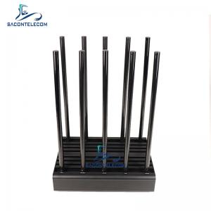 China 10 Channels Wifi Disruptor Jammer 100w Power  2G 3G 4G 5G GPS WiFi 24 Hours Working supplier