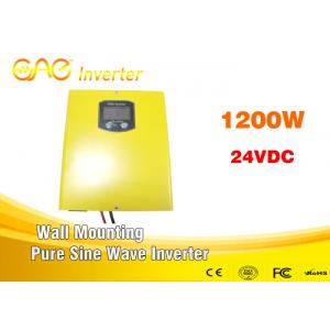 China High efficiency 87% inverter dc 24v ac 220v 1200w sine wave inverter with charger supplier