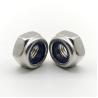 China ISO10511 SS304 Nylon Insert Lock Nuts Prevailing Torque Hexagon Thin Nuts Non Metallic Insert wholesale