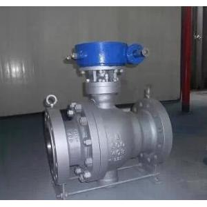 China WCB Trunnion Mounted Ball Valve for throttling Flow with RF Flanged Connection supplier
