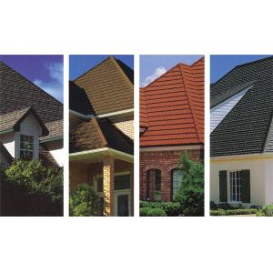 China Environment Friendly Modern Roofing Tile Stone Coated Steel Roof Tile For Houses supplier