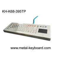 China 70 Keys Metal Industrial PC Keyboard with touchpad In USB Interface on sale