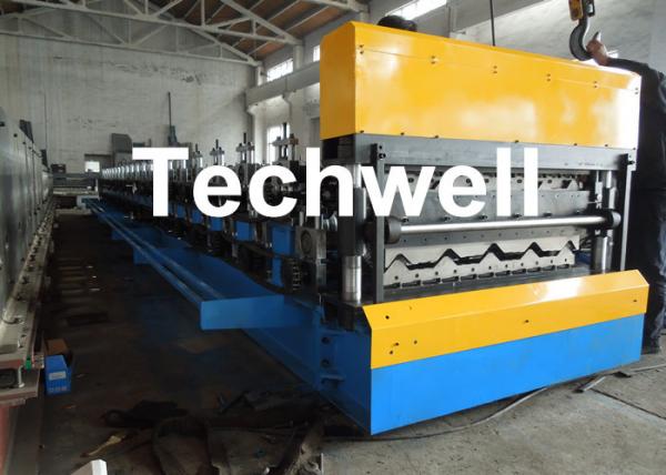 Galvanized Steel Double Layer Forming Machine For Roof Wall Cladding With HRC50