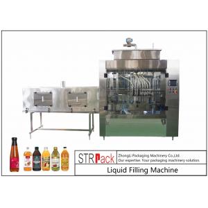 Powerful Timed Glass Bottle Filling Machine For Vinegar / Soy Sauce / Chili