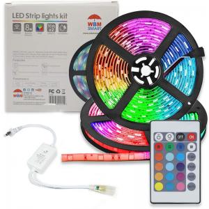High Voltage 220V Rainbow Smart LED Strip Light RGB Flexible Led Light Bar