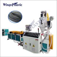 China Single Wall HDPE Pipe Extruder Machine LDPE Corrugated Pipe Production Line on sale