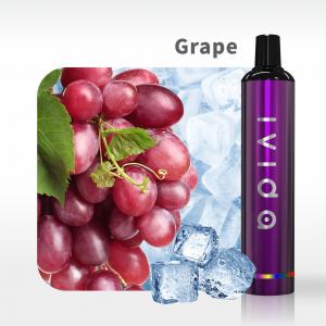 1.2Ω Portable Fruits Flavor Disposable E Cigarette Rechargeable Grape Flavor