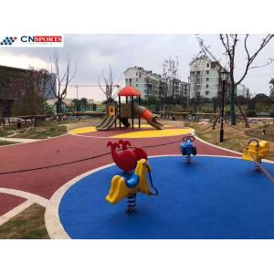 China Non Fading EPDM Seamless Flooring Kids EPDM Rubber Playground Surface supplier