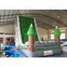 Jungle Green Kids Inflatable Climbing Wall For Amusement Inflatable Play