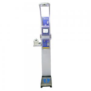 bmi coin ultrasonic body height weight fat scale machine ,with omron blood pressure machine