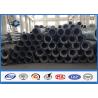 China Straight steel power pole Round Shape 10 - 550KV , metal utility poles AAA credit rating wholesale