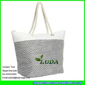LUDA nicole lee handbags black paper straw handbags with rope handles