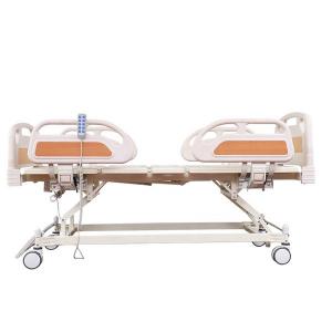 Home Patient Manual Lift Hospital Bed Anti Slip Multipurpose With Silent Pulley hospital bed with side rails