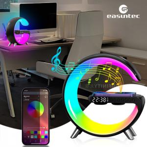 FCC Multicolor G Smart Light Sound Machine Durable G Speaker Lamp With Wireless Charging