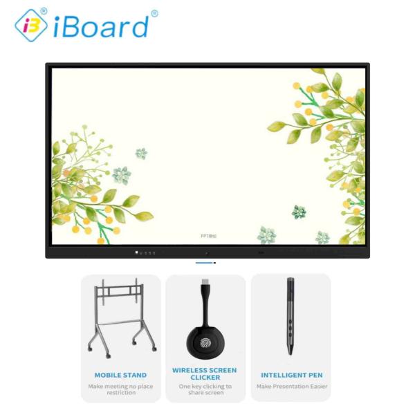 86 Inch Interactive Flat Panel Display Touch Screen Monitor with Android System for Classroom